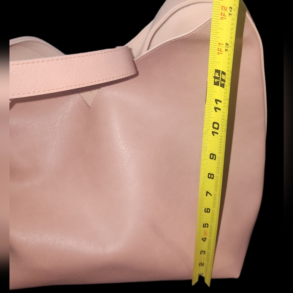Ulta Beauty Women's Soft Faux Pink Leather Criss Cross Shoulder Bag NWT - Picture 5 of 5